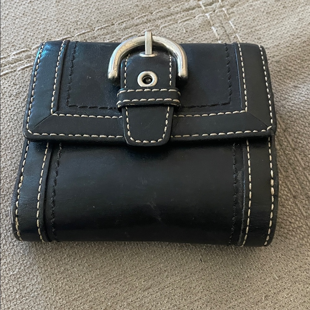 Coach Black lLeather Wallet